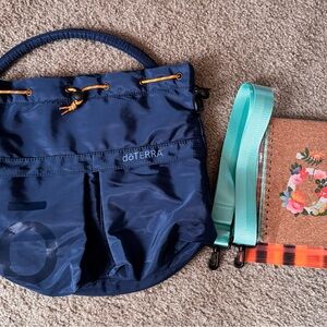 Doterra bag + notebook +Aqua Crossbody Strap